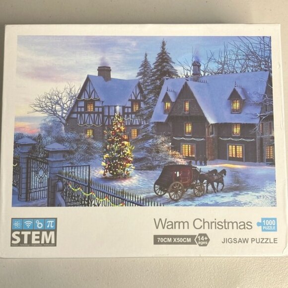 Warm Christmas 1000 Piece Puzzle - Picture 1 of 6